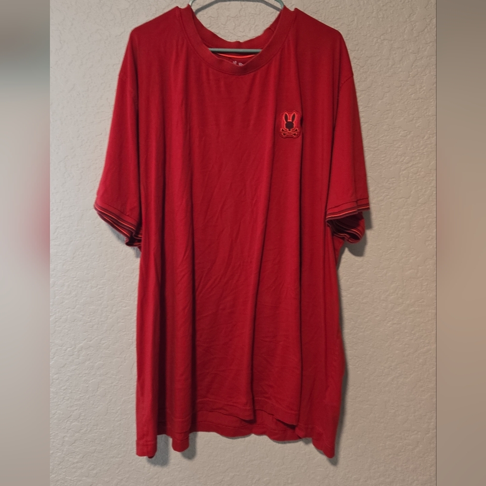 Psycho Bunny Red Tee- Flawed